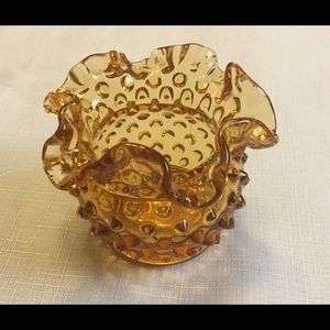 Fenton Gold Hobnail Vase